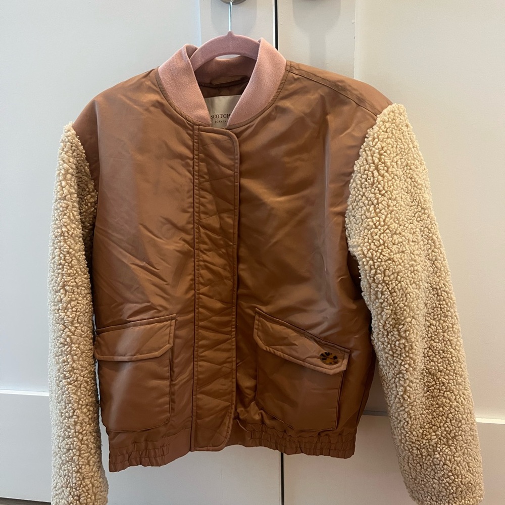 Scotch & Soda Tan and Pink Jacket